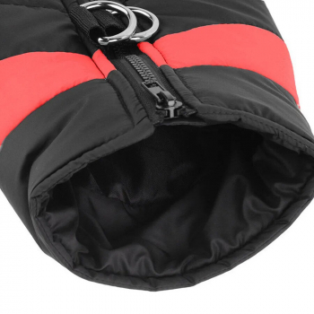 Зимняя жилетка куртка для выгула собак Duo красная, M-4