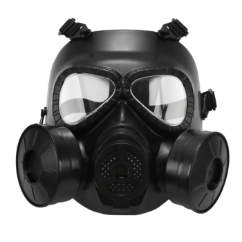 Игровая тактическая маска M04 CS с двойным вентилятором черный-1