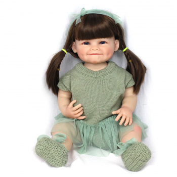 Силиконовая кукла Реборн девочка Оливия, 55 см-1