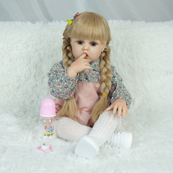 Мягконабивная кукла Реборн девочка Любава 60 см-1