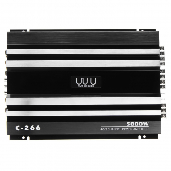 4х канальный аудио усилитель мощности Wudi C-266 для автомобиля 5800W-4