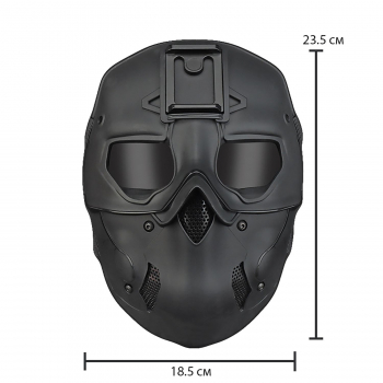 Страйкбольная маска CS черная-6