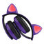 Беспроводные детские наушники с ушками Catsy, фиолетовые-2