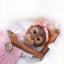 Мягконабивная кукла Реборн обезьяна Чичи, 55 см-6